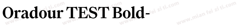 Oradour TEST Bold字体转换